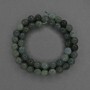Green Jasper Beads, Faceted Round, Diameter 8mm+/- on a Strand, Length 37cm+