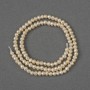 Natural River Pearl Beads 3-3.5x3.5-4mm+-, length 33cm+- on a thread