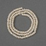 Natural River Pearl Beads 4x3mm+-, length 37cm+- on a thread