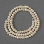 Natural River Pearl Beads 4x5mm+-, length 36cm+- on a thread