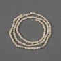 Natural River Pearl Beads 2-2.5x2mm+-, length 35cm+- on a thread