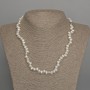 Natural Oval River Pearl Necklace, 7x5mm+/-, Length 46cm+/- with Clasp