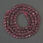 Ruby Faceted Coin Beads, diameter 3.5mm+-, length 39cm+- on a strand
