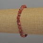 Carnelian Faceted Rhombus Bracelet, diameter 6mm+-, length 18cm+- stretch