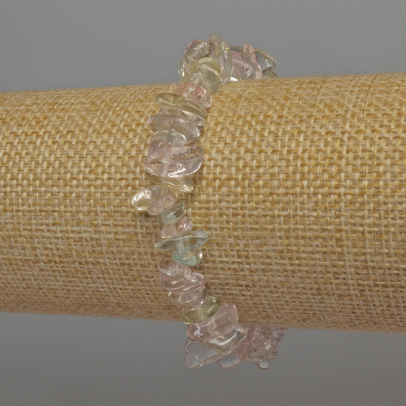 Assorted Chip Bracelet, Diameter 6-12x2-4mm+/-, Length 18mm+/- Stretch