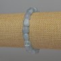 Aquamarine Bracelet, Tumbled, Diameter 9x7mm+/-, Length 18cm+/- Stretch