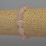 Rose Quartz Tumbled Bracelet, diameter 12x10mm+-, length 18cm+- stretch
