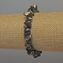 Pyrite Chip Bracelet, diameter 7-10x3-7mm+-, length 18cm+- stretch