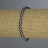 Terahertz Bracelet, Smooth Round Beads, Diameter 5mm+-, Length 18cm+- Stretch