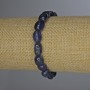 Lapis Lazuli Bracelet, Tumbled, Diameter 10x7mm+-, Length 18cm+- Stretch