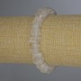 Rock Crystal Bracelet, Tumbled, Diameter 8-14x4mm+-, Length 18cm+- Stretch