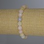 Morganite Bracelet, faceted round beads, diameter 8mm+-, length 18cm+-, stretch