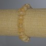 Citrine Tumbled Bracelet 9-16x5mm+- with 3mm+/- Seed Beads, length 18cm+/- stretch