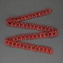 Coral Beads Double Strand Rice, diameter 13x5mm+- smooth round, diameter 4mm+-, length 40cm+- on a thread