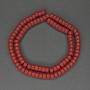Coral (Imitation) Rondelle Beads, diameter 6x4mm+/-, length 40cm+/- on thread