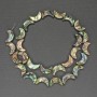 Haliotis Moon-shaped Beads, diameter 15mm±, length 39cm±, on nylon thread