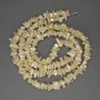Mother-of-Pearl Chip Beads, diameter 7-14x3-5mm+/-, length 78cm+/- on fishing line