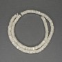 Mother-of-Pearl Rondelle Beads, diameter 6x2mm+/-, length 40cm+/- on fishing line