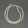 Mother-of-Pearl Cylinder Beads, diameter 6x5mm+/-, length 40cm+/- on fishing line