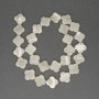 Mother-of-Pearl Clover Beads, Diameter 14mm+-, Length 38cm+- on Fishing Line