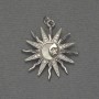 Mother-of-Pearl Star Pendant Silver-Tone Metal, diameter 22mm+/-, length 27mm+
