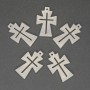 Mother-of-Pearl Cross Pendant 26x17mm+