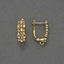 Earring Hooks Gold-Tone Metal 18x6mm+ - Pair