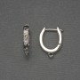 Earring Hooks Silver-Tone Metal 18x3mm+ - Pair