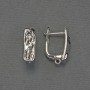 Earring Hooks Silver-Tone Metal 17x6mm+ - Pair