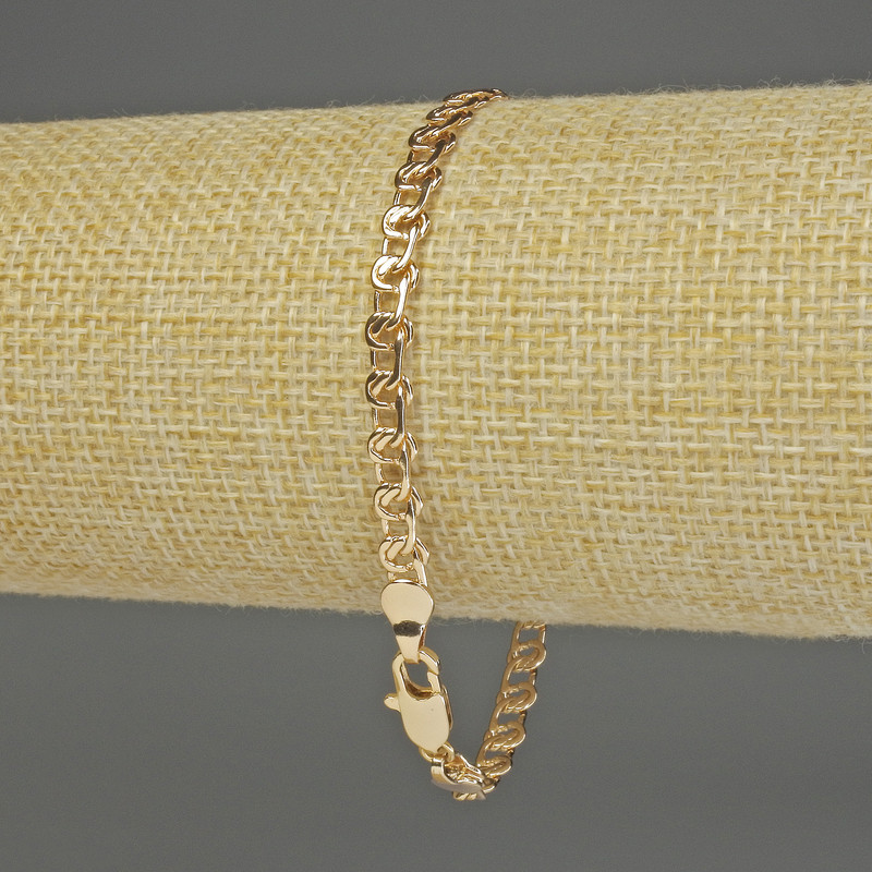 Xuping Bracelet 18K Gold Plated, length 19cm, thickness 4mm+