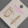 Xuping Earrings, diameter 3mm+-, length 24mm+- 18K Gold Plated