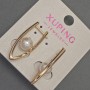 Xuping Earrings with Majorica Pearl, Diameter 8mm+-, Length 30mm+- 18K Gold Plated