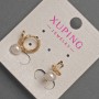 Xuping Earrings with Majorica Pearl, Diameter 6mm+-, Length 14mm+- 18K Gold Plated