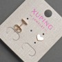 Xuping Heart Stud Earrings, Diameter 7x5mm+- 18K Gold Plating