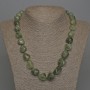 Necklace Rutilated Quartz Natural Stone Faceted Beads, Diameter 15x12mm+/- with Clasp, Length 50cm+