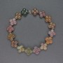 Multicolour Jasper Beads Natural Stone Clover, diameter 14x14mm+-, length 20cm+