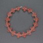 Chalcedony Beads, natural stone clover shape, diameter 13x13mm+/-, length 20cm+