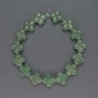 Jade Beads Natural Stone Clover, diameter 14x14mm+-, length 20cm+