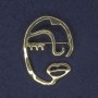 Personal Accent Brooch, 34x47mm+/-, Gold-Tone Metal