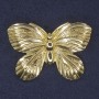 Butterfly Brooch, Gold-Tone Metal, 42x30mm+
