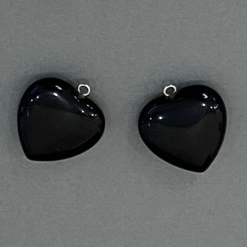 Agate Heart Pendant 25x25x27mm+