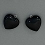 Agate Heart Pendant 25x25x27mm+