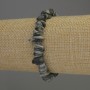 Hawk's Eye Chip Bead Bracelet, Diameter 8x3mm+/-, Length 18cm, Stretch