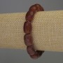 Carnelian Barrel Bracelet, diameter 13x9mm+-, length 18cm stretch
