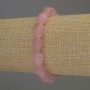 Rose Quartz Drop Bracelet, diameter 12x8mm+-, length 18cm+- stretch