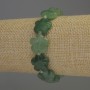 Jade Bracelet, natural stone flower, diameter 15x6mm+- with hole diameter 1mm+-, seed beads diameter 3mm, length 18cm+- stretch