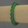 Nephrite Jade Bracelet, smooth round bead, diameter 10mm+-, length 18cm+- stretch