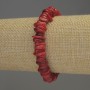 Coral Chip Bracelet, Diameter 9x2-3mm+/-, Length 18cm, Stretch