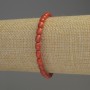 Orange Coral Bracelet, Barrel, Diameter 6x5mm+-, Length 18cm, Stretch
