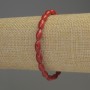 Coral Grain Bracelet, diameter 10x5mm±, length 18cm stretch